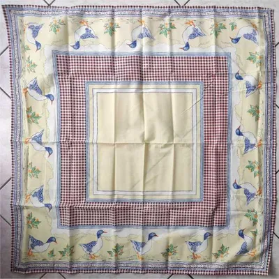 Nappe alsacienne avec motif canards 1x1m